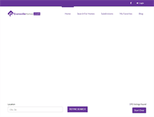 Tablet Screenshot of evansvillehomes.com
